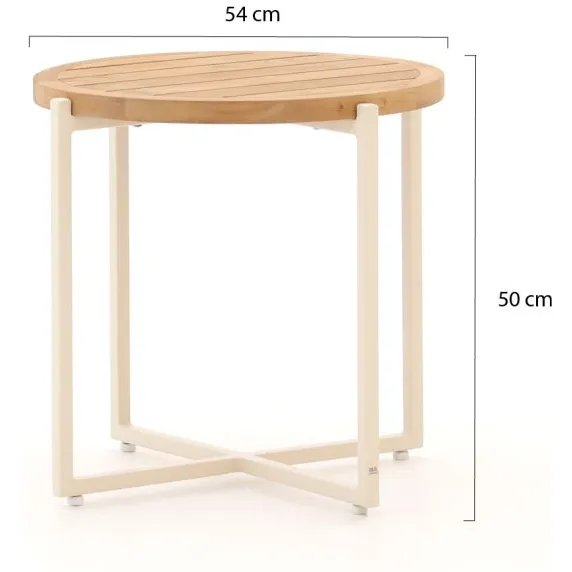 Apple Bee Condor lounge tuintafel ø 54cm (h: 50) grijs, foto 2