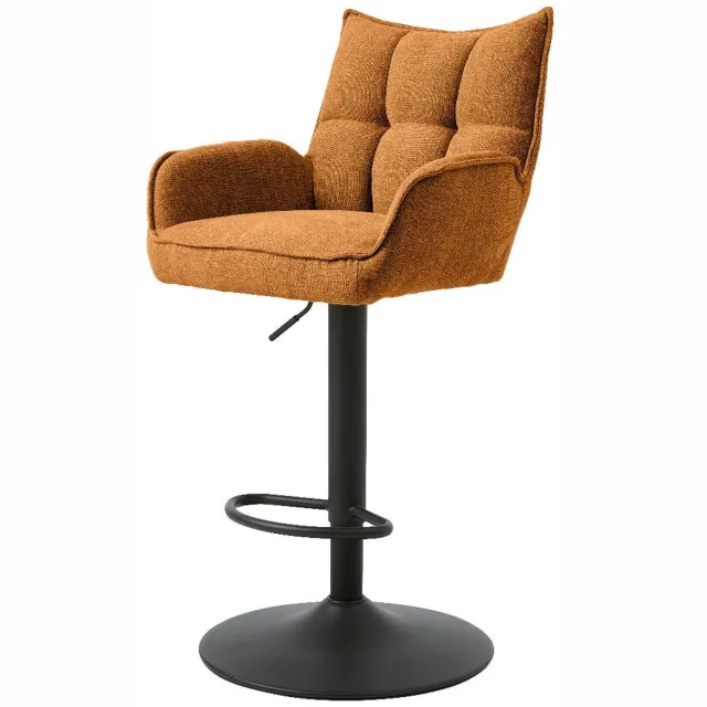 Nordic Home Janna verstelbare barstoel - roestbruin