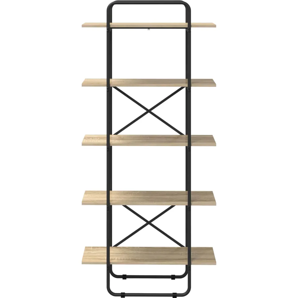 vidaXL Boekenrek 5-laags 80 x 35 x 175,5 cm PB Sonoma Eiken