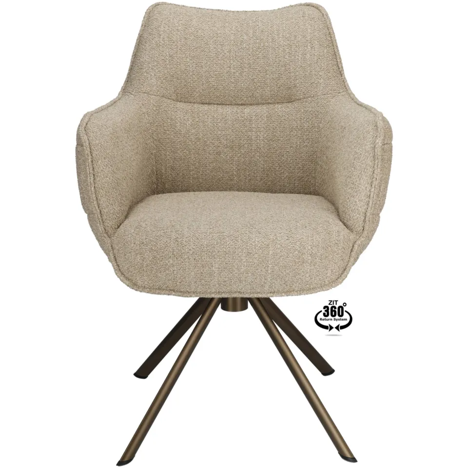 Wehkamp Home armstoel Mové beige, foto 4