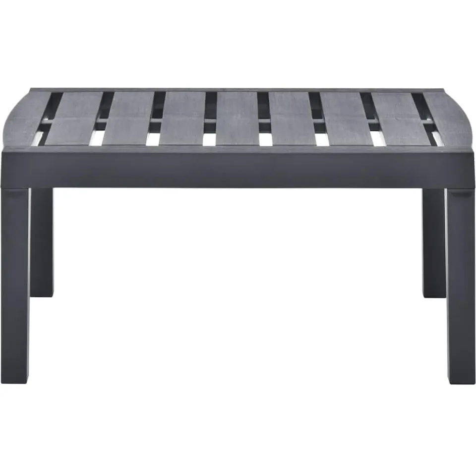 vidaXL Tuintafel 78x55x38 cm kunststof antracietkleurig Anthraciet