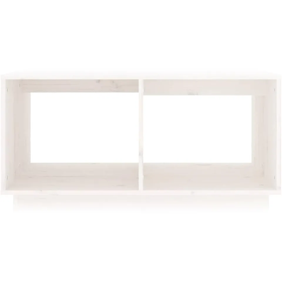vidaXL Salontafel 80x50x40 cm massief grenenhout wit, foto 4