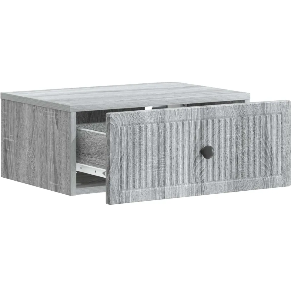 vidaXL Nachtkastje Grijs sonoma 49 x 34,5 x 20 cm Bewerkt hout, foto 3