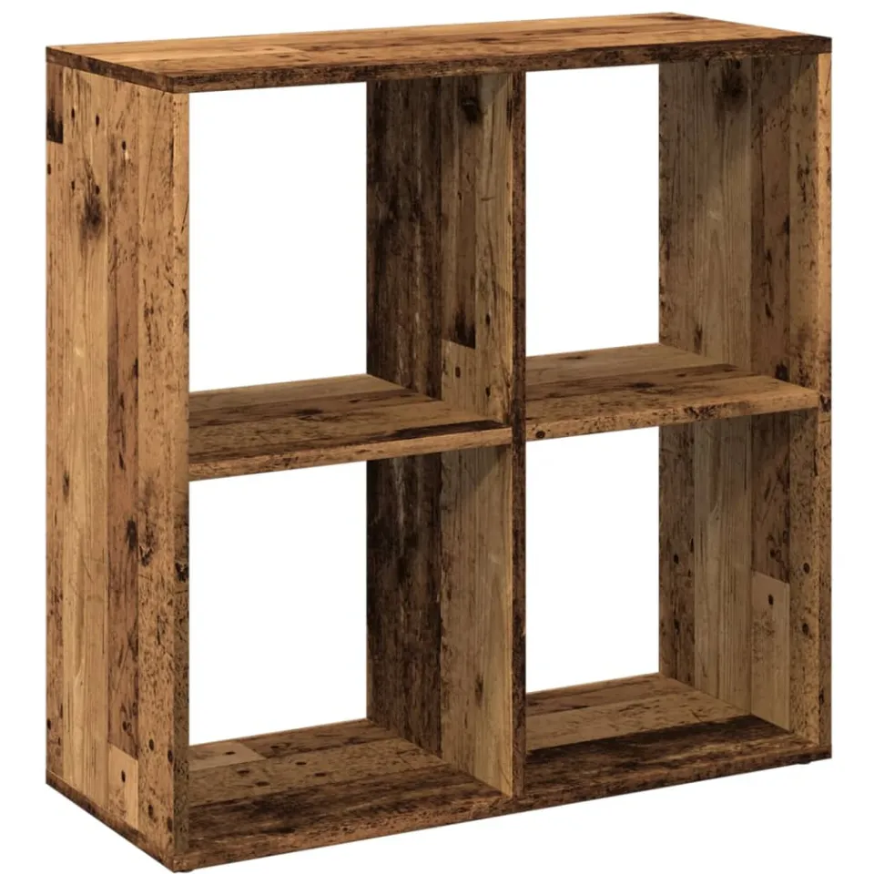 vidaXL Kamerscherm / boekenkast 69,5x29x69,5 cm hout oud houtkleur bruin, foto 3