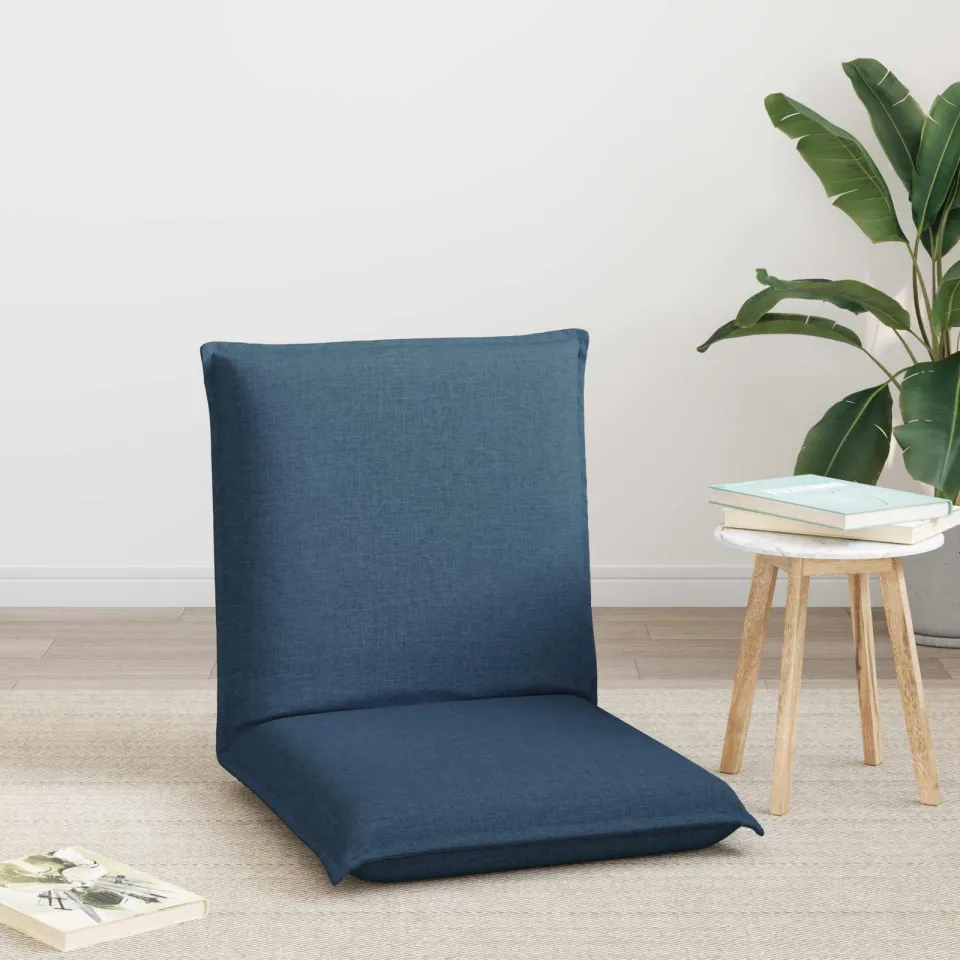 vidaXL Verstelbare vlo stoelen Blauw Stof, foto 3