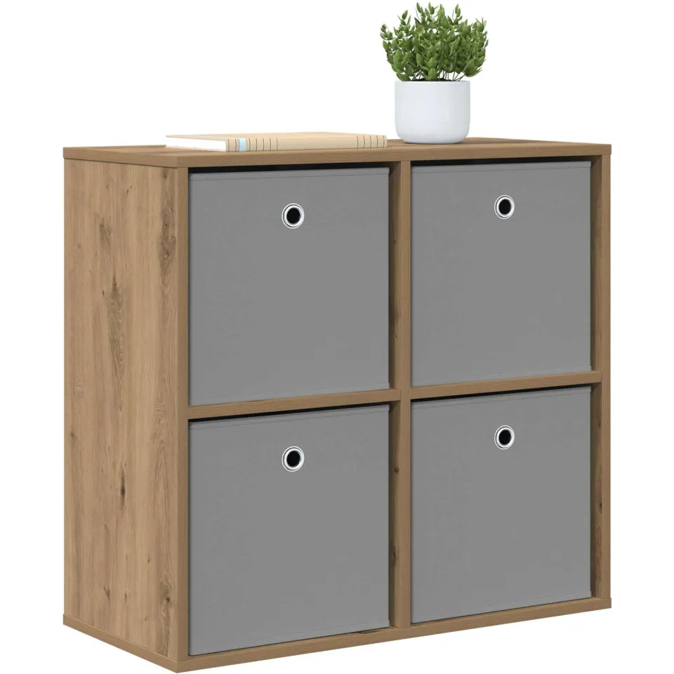 vidaXL Dressoir Artisan Eiken 68,5 x 32 x 67 cm, foto 2