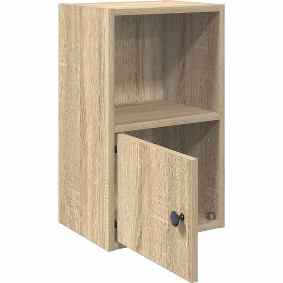 vidaXL Boekenkast 31x24x52 cm bewerkt hout sonoma eikenkleurig, foto 4