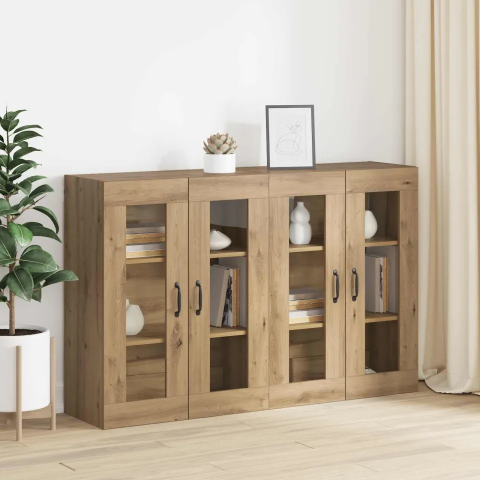 vidaXL Wandgemonteerde Kasten 2 st artisanaal eikenkleurig, foto 4
