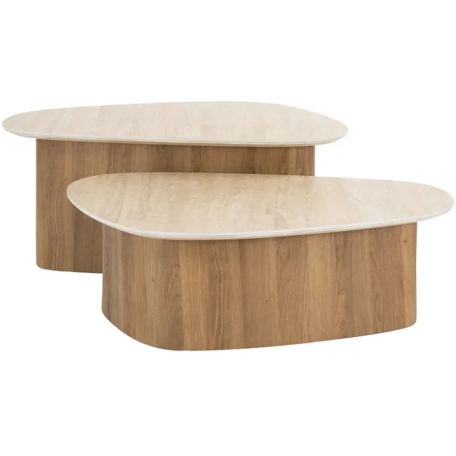 AnLi Style Salontafel set/2 Romano driehoekig Taupe