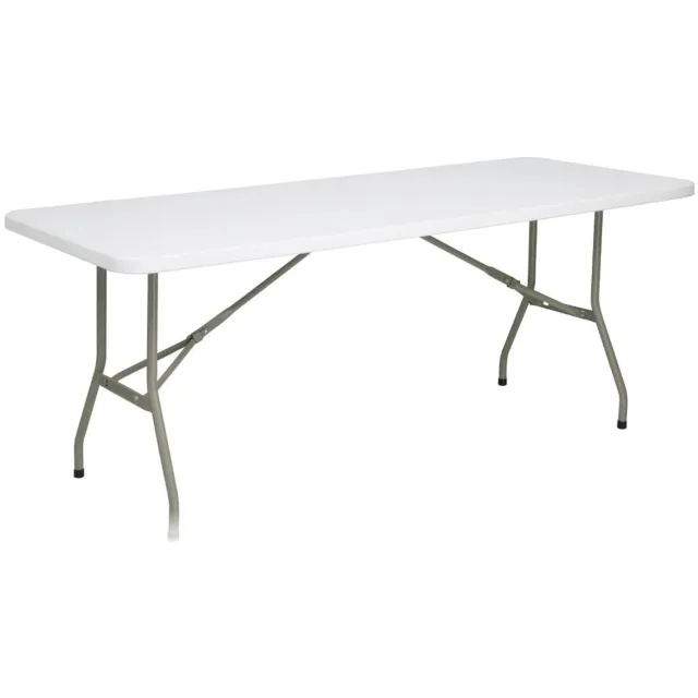 Bolero Opvouwbare Rechthoekige Tafel 6ft Wit