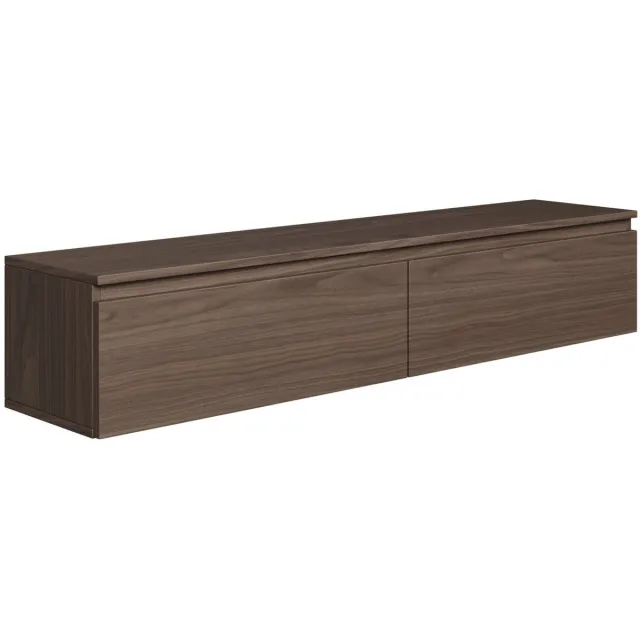 Selsey Bemmi - TV-wandmeubel, Wisconsin walnoot, 150 cm Houtlook walnoot
