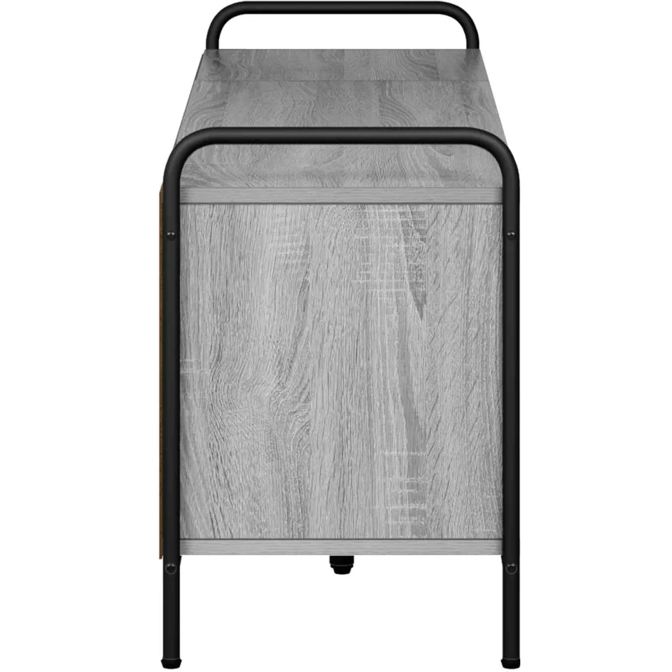 vidaXL Tv-meubel 140 x 39,5 x 50 cm Grijs Sonoma Bewerkt hout, foto 4