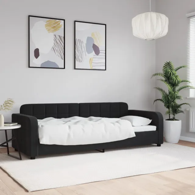 vidaXL Slaapbank 80x200 cm fluweel zwart