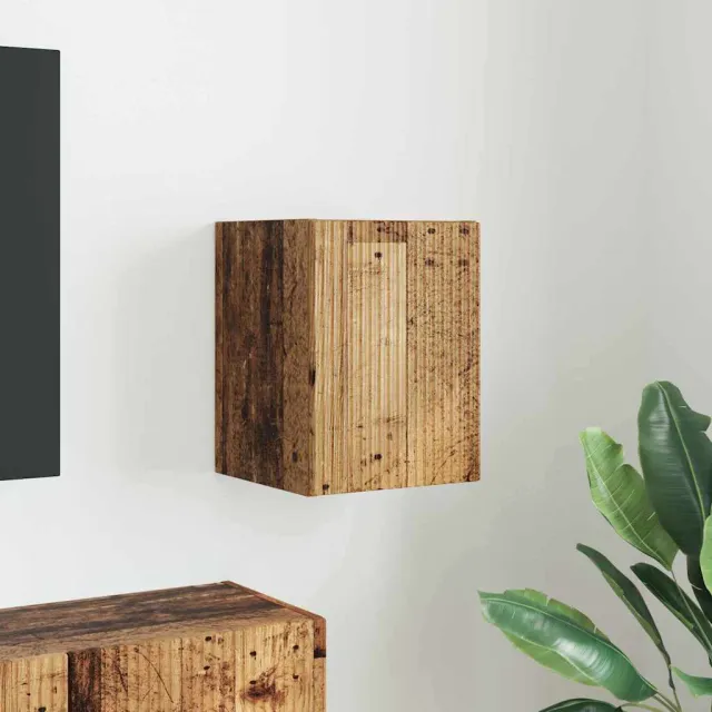 vidaXL TV Wandkast 30 x 31 x 40 cm Oud Hout Bewerkt hout Bruin