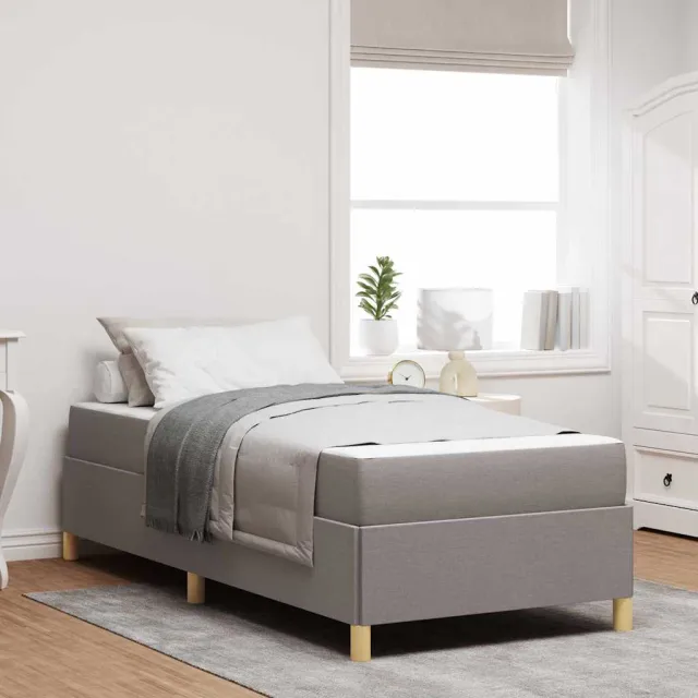 vidaXL Bedframe Taupe 100 x 200 cm Stof