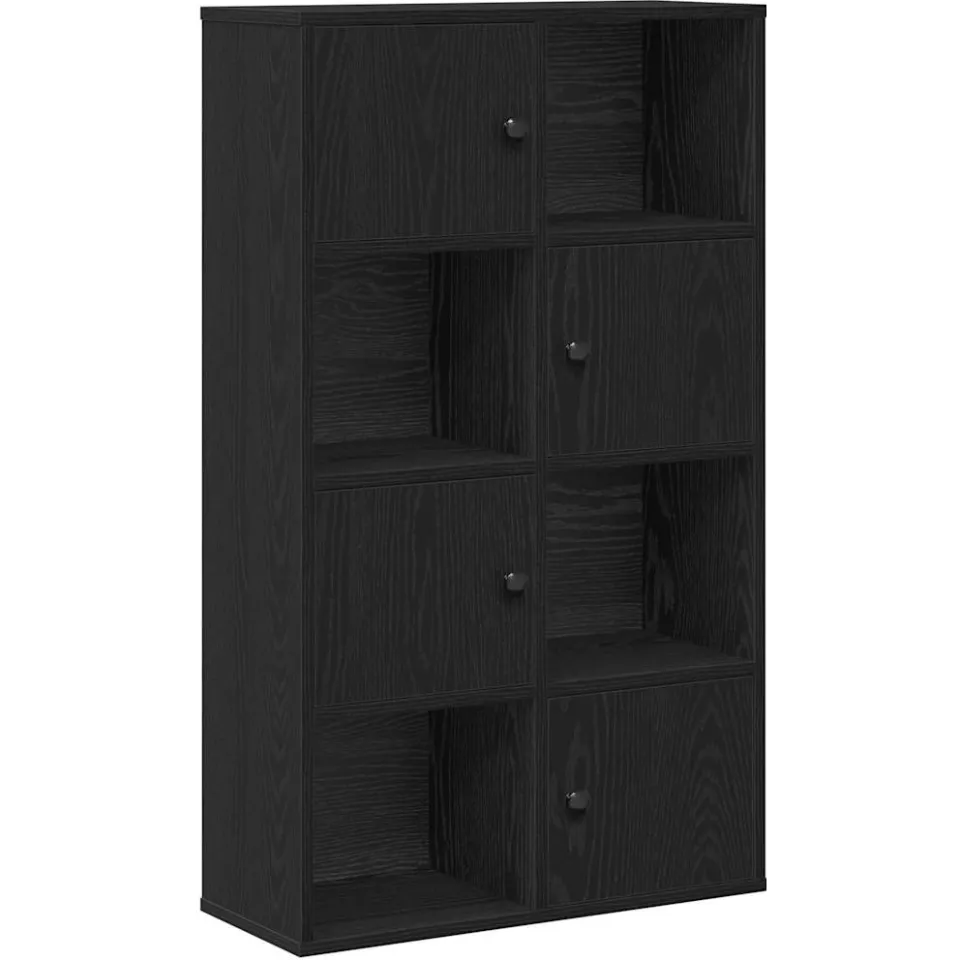 vidaXL Boekenkast 60x24x101,5 cm bewerkt hout zwart eikenkleurig, foto 3