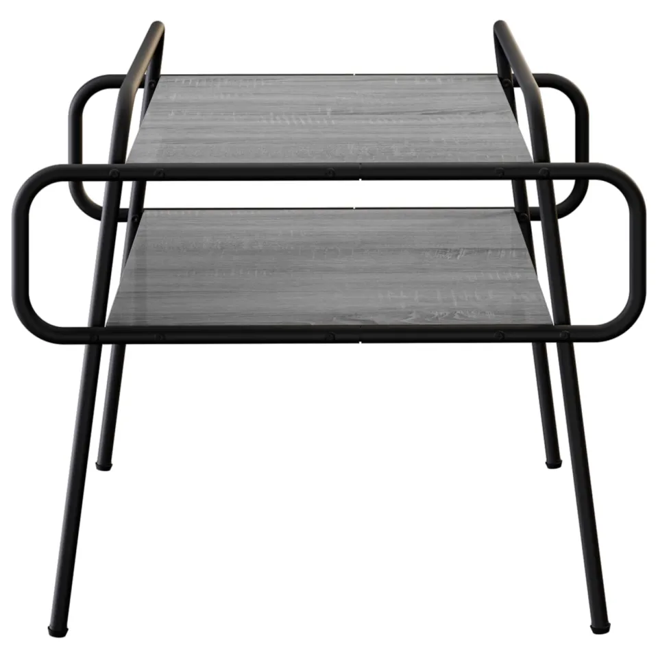 vidaXL Salontafel Grijs Sonoma 50 x 50 x 51 cm Bewerkt hout