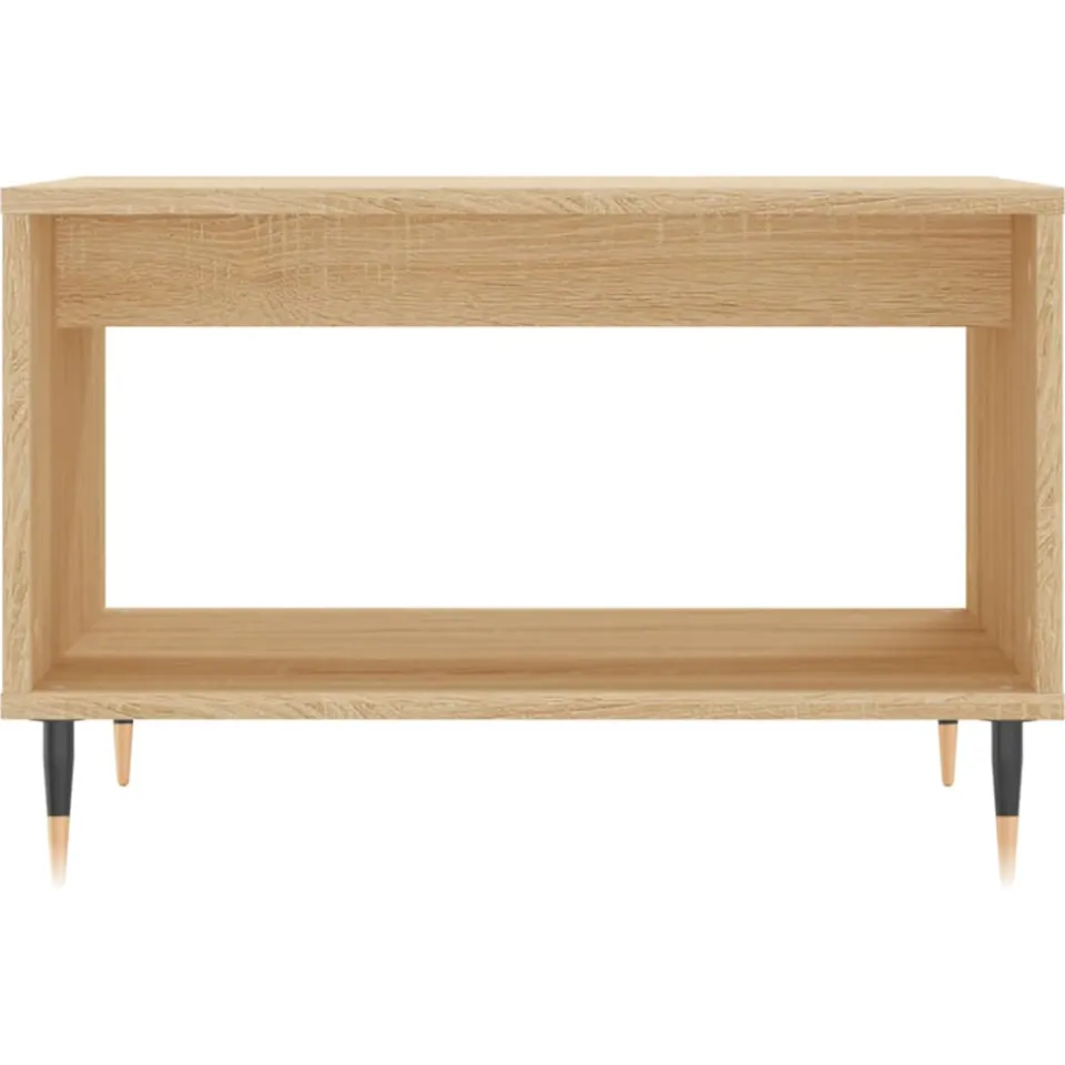 vidaXL Salontafel 60x50x40 cm bewerkt hout sonoma eikenkleurig