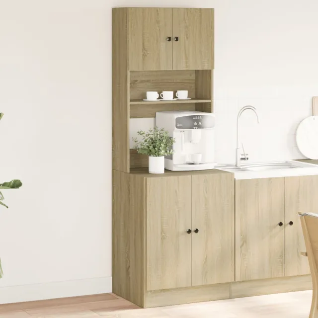 vidaXL Keukenkast 60x50x180 cm bewerkt hout sonoma eikenkleurig