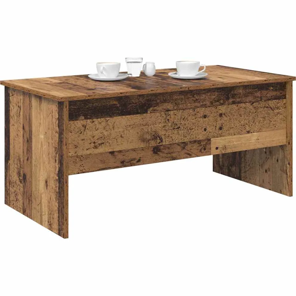 vidaXL Salontafel Oud Hout 102 x 50,5 x 46,5 cm Bewerkt hout bruin