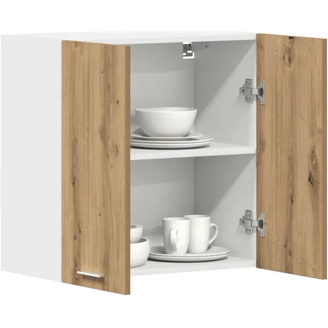 vidaXL Keukenbovenkast Lyon 60x31x60 cm ambachtelijk eikenkleurig Bruin