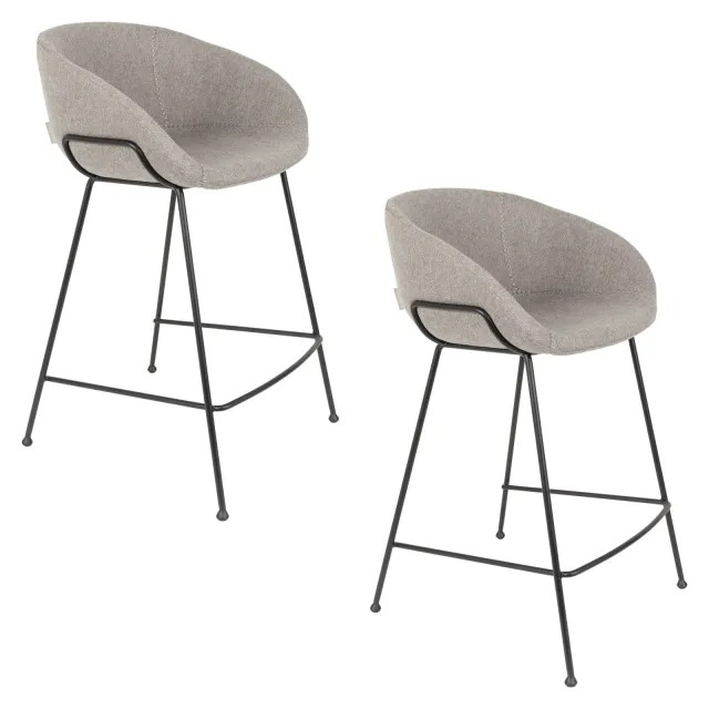 Zuiver Feston counter barkruk grijs