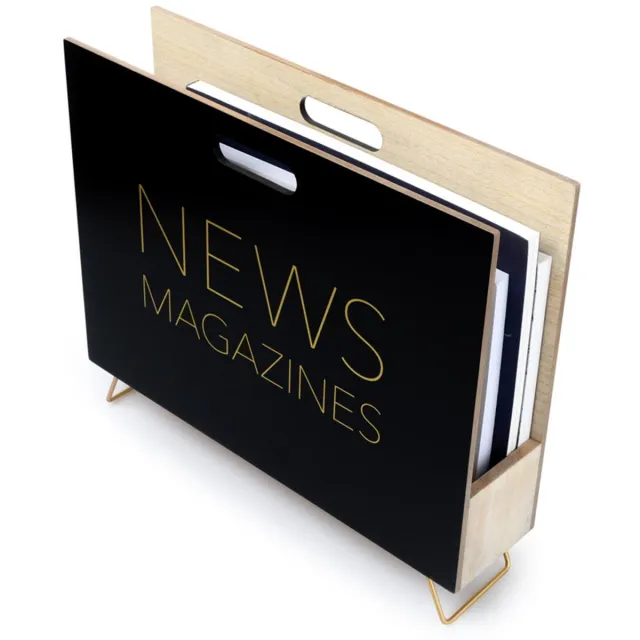 Balvi tijdschriftenhouder NEWS zwart