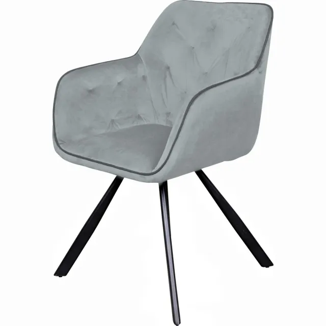 vietavie stoel Eann 125 grey grijs grijs silvergrey