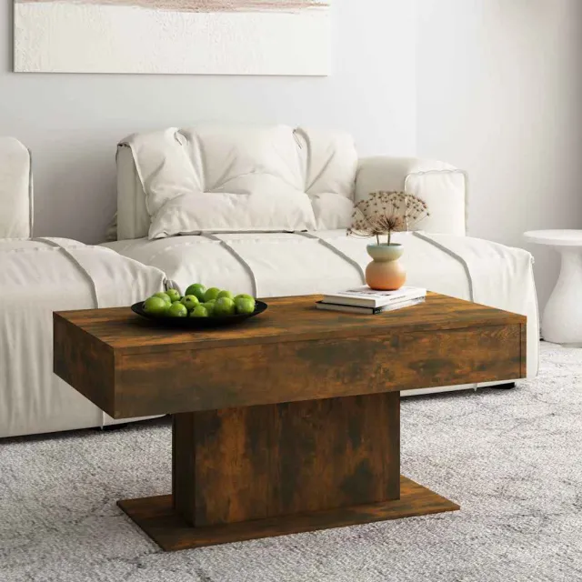 vidaXL Salontafel 96x50x45 cm bewerkt hout gerookt eikenkleurig Bruin