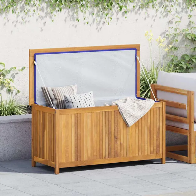 vidaXL Tuinbox 114x50x58 cm massief teakhout bruin, foto 2