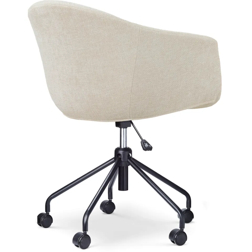 Nolon Nout-Otis bureaustoel cottonbeige - zwart onderstel, foto 3