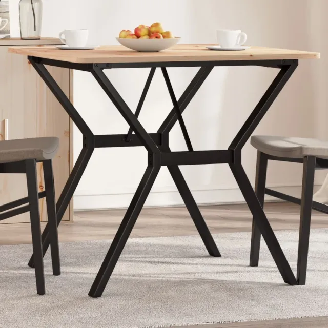 vidaXL Eettafelpoten Y-frame 70x70x73 cm staal Zwart