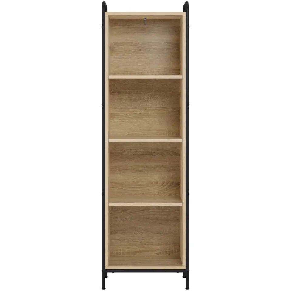 vidaXL Boekenkast 55,5 x 33 x 174 cm Bewerkt hout Sonoma Eiken Bruin