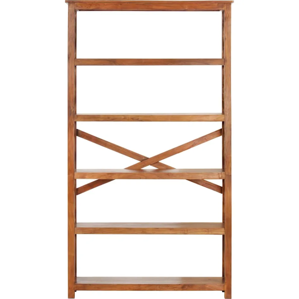vidaXL Boekenkast 100x30x180 cm acaciahout met honingafwerking bruin, foto 2