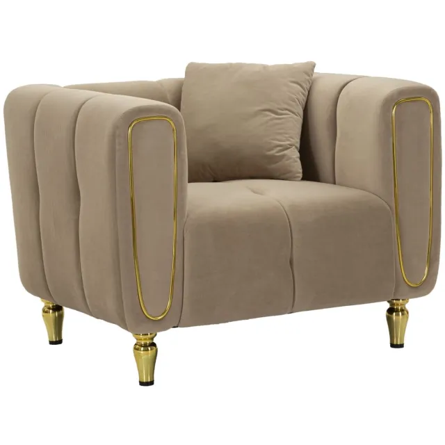 Mauro Ferretti Fauteuil Alma Grey With Cushion 97×81×71 cm
