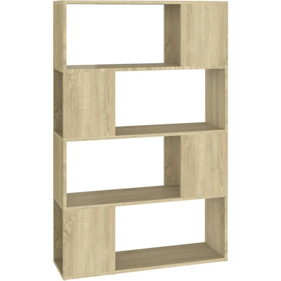 vidaXL Boekenkast/kamerscherm 80x24x124,5 cm bewerkt hout sonoma eiken Bruin