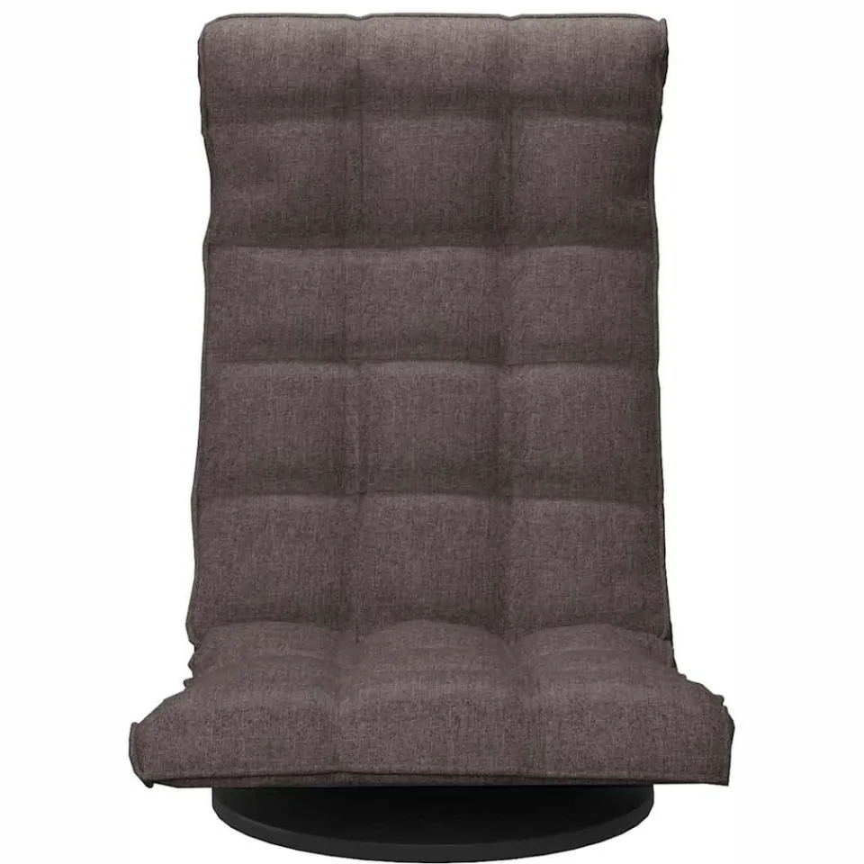 vidaXL Vloerstoel draaibaar stof taupe