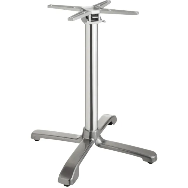 FLAT Tafelpoot Regulo inklapbaar; 51x51x72 cm (BxLxH); zilver