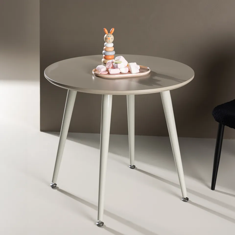 Nest living Bruno ronde kindertafel beige – Ø 60 cm, foto 2