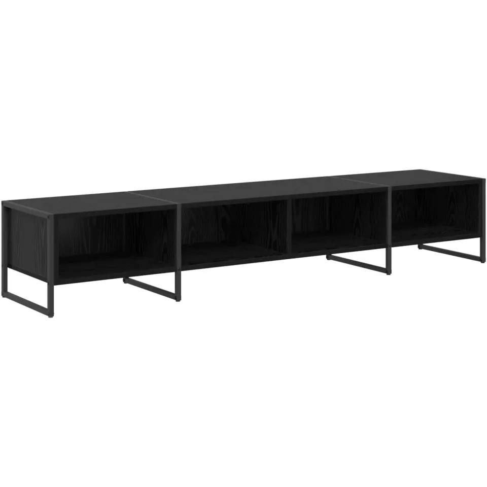 vidaXL TV-kast 170,5 x 36 x 30,5 cm Zwart Eiken Bewerkt hout, foto 3