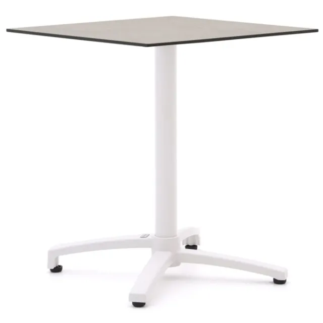 Bellagio tuinmeubelen Bellagio Canzo klaptafel 70x70x73cm Wit