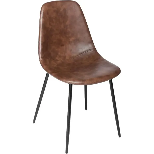 Atmosphera Bruine Stoel - Polyurethaan - 82 cm