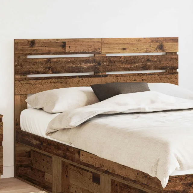 vidaXL Hoofdbord Oud Hout Bewerkt hout Bruin