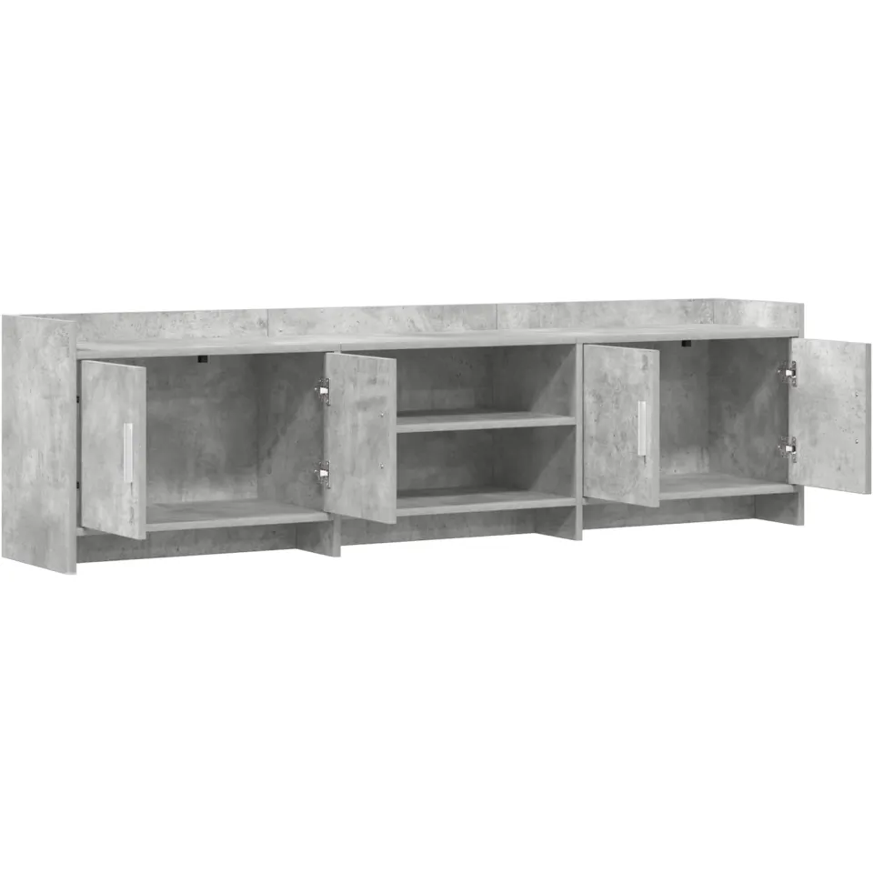 vidaXL TV-kast 168 x 33 x 47 cm Betongrijs Bewerkt hout grijs, foto 4