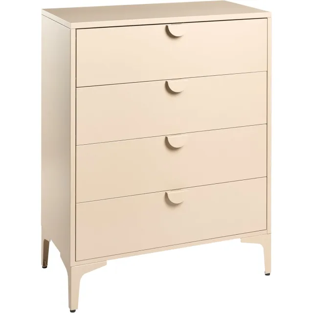 Beliani ARDURA - Ladekast 4 lades - Beige - Staal