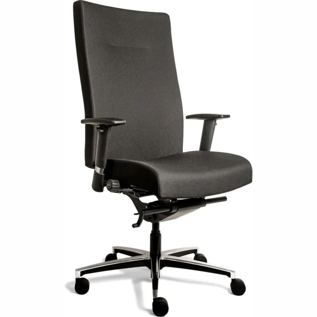 Workliving Atlas XL - Ergonomische Bureaustoel NEN1335 tot Zwart - Stof