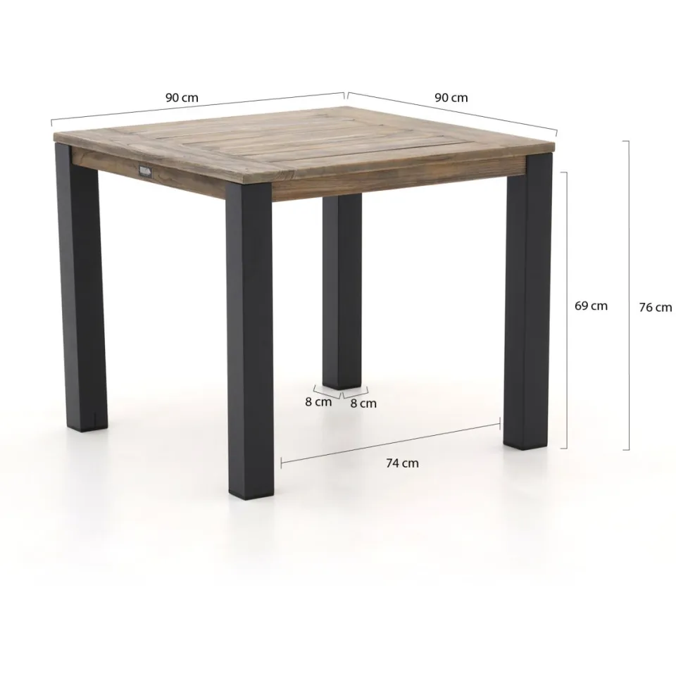 Intenso Furniture Intenso Asti/ROUGH-S 90cm dining tuinset 3-delig, foto 3