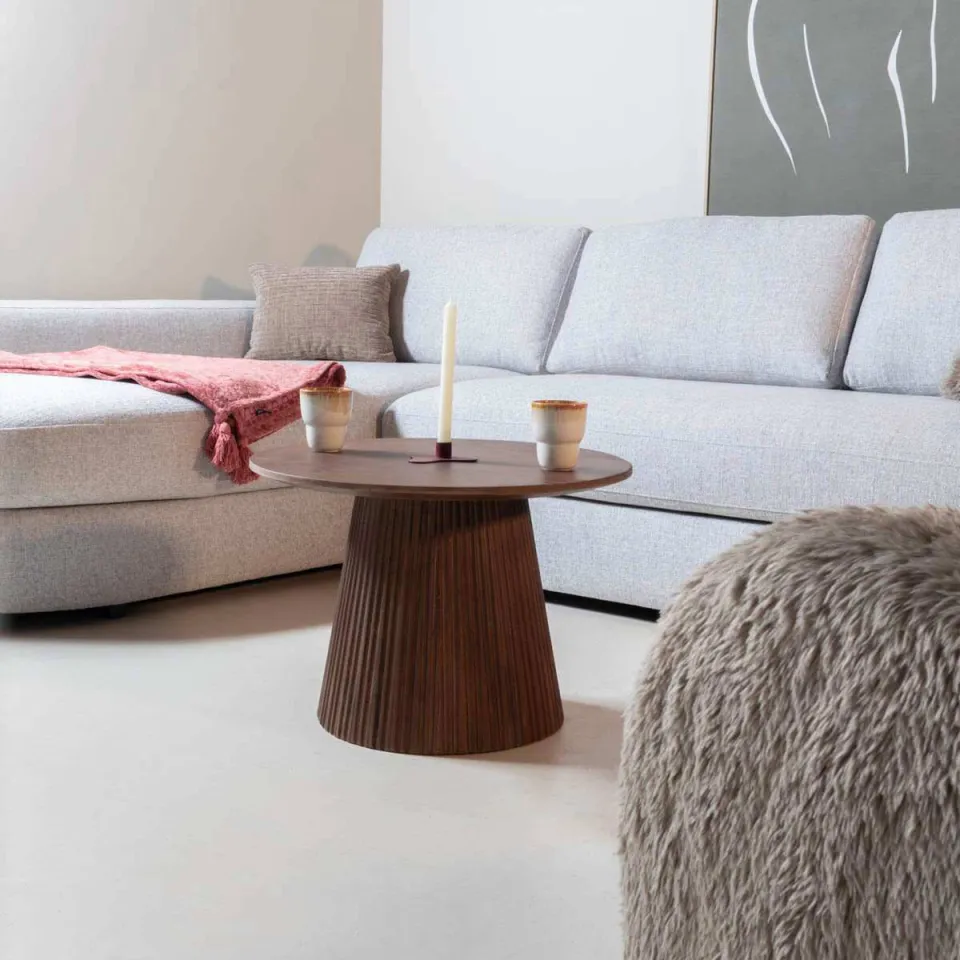 Giga Meubel Salontafel Salvador - Donkerbruin Hout - 60x60x41cm, foto 2