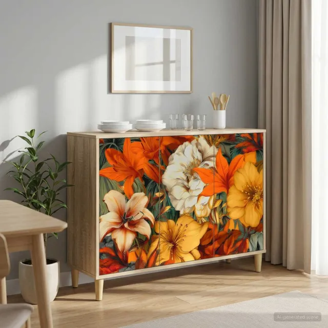 vidaXL Dressoir GENNEP Sonoma 102 x 33 x 75 cm Bewerkt hout bruin, foto 2
