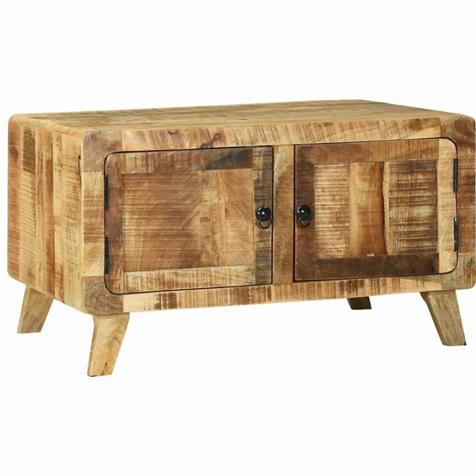 vidaXL Salontafel Bruin 80 x 54 x 45 cm Massief Mango Hout, foto 2
